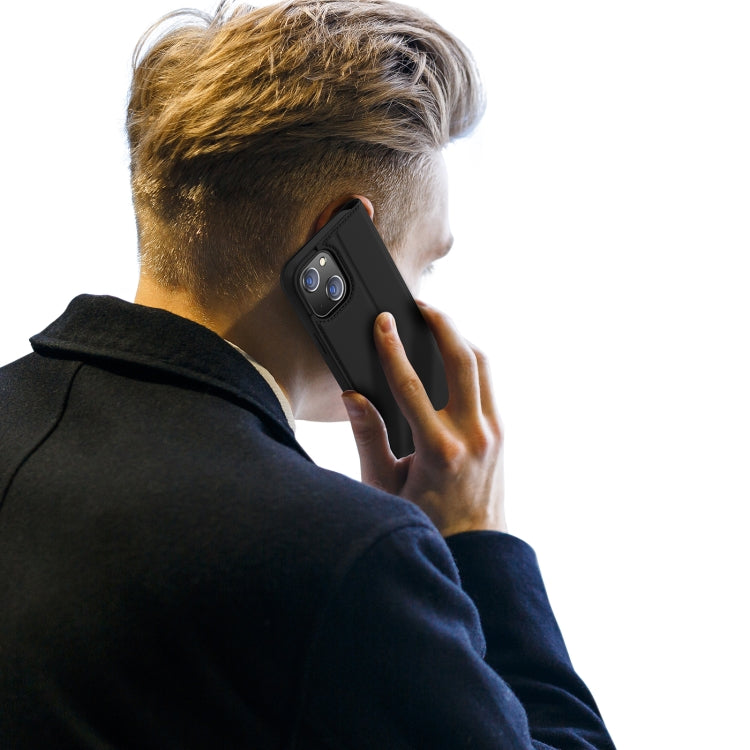 For iPhone 14/13 DUX DUCIS Skin Pro Series Shockproof Horizontal Flip Leather Phone Case (Black) - free shipping - PMC Jewellery - Order now!