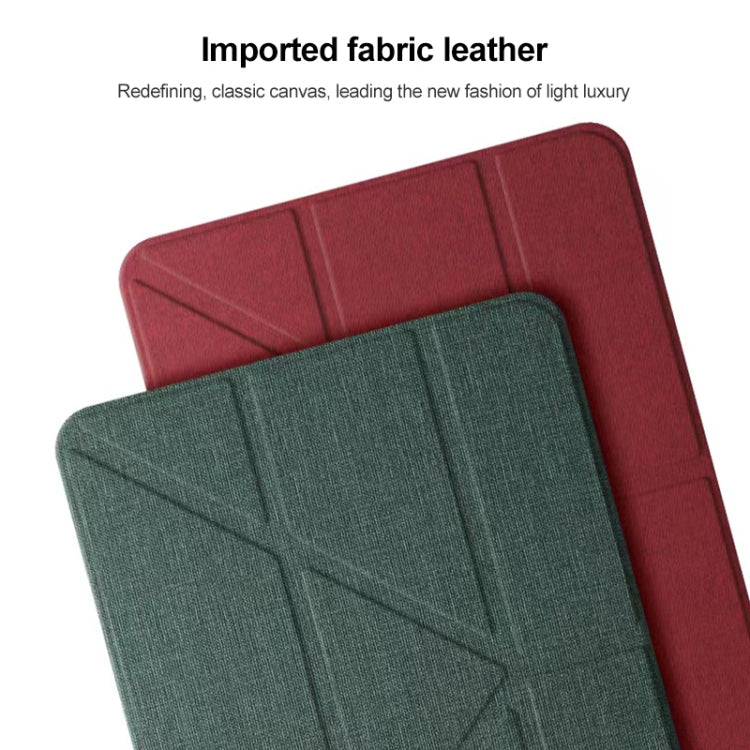 Mutural King Kong Series Deformation Holder Leather Tablet Case For iPad 9.7 2018 / 2017(Red) - free shipping - PMC TechLife - Order now!