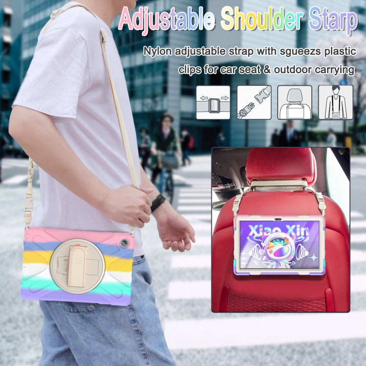 For Lenovo Tab M10 Plus 10.6 3rd Gen 2022 Silicone + PC Protective Tablet Case(Colorful Pink) - Lenovo by PMC TechLife | Online Shopping South Africa | PMC TechLife | Buy Now Pay Later Mobicred