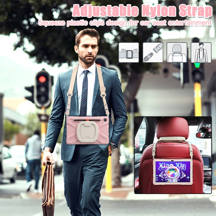 For Lenovo Tab M10 Plus 10.6 3rd Gen 2022 Silicone + PC Protective Tablet Case(Cherry Blossom Pink) - Lenovo by PMC TechLife | Online Shopping South Africa | PMC TechLife | Buy Now Pay Later Mobicred