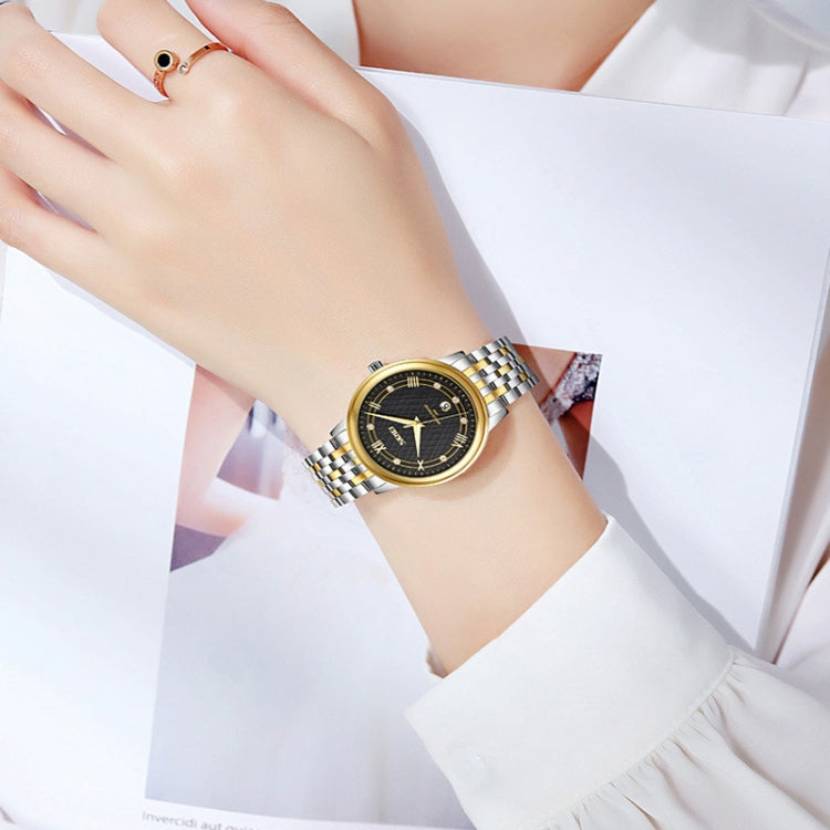 SKMEI 9272 Stainless Steel Buckle Strap Waterproof Quartz Watch Women(Silver Shell Silver Surface) - free shipping - PMC TechLife - Order now!