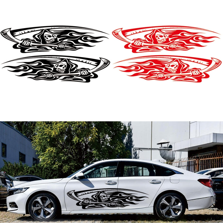 2 PCS/Set D-435 Grim Reaper Pattern Car Modified Decorative Sticker(Black) - Decorative Sticker by PMC TechLife | Online Shopping South Africa | PMC TechLife | Buy Now Pay Later Mobicred