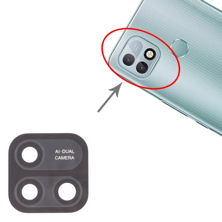 For Infinix Hot 10i/Smart 5 Pro X659B PR652B X658E PR652C 10pcs Back Camera Lens - Camera Parts by PMC TechLife | Online Shopping South Africa | PMC TechLife | Buy Now Pay Later Mobicred