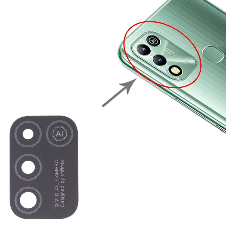 For Infinix Hot 11 Play 10pcs Back Camera Lens - Camera Parts by PMC TechLife | Online Shopping South Africa | PMC TechLife