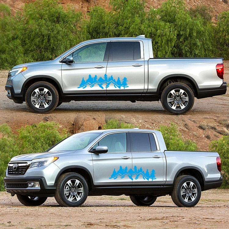 2 PCS/Set D-924 Mountain Woods Pattern Car Modified Decorative Sticker(Blue) - Decorative Sticker by PMC TechLife | Online Shopping South Africa | PMC TechLife | Buy Now Pay Later Mobicred