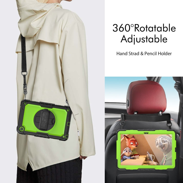 For Lenovo Tab M10 Plus 10.6 3rd Gen 2022 Silicone + PC Tablet Case(Yellow Green + Black) - Lenovo by PMC TechLife | Online Shopping South Africa | PMC TechLife | Buy Now Pay Later Mobicred