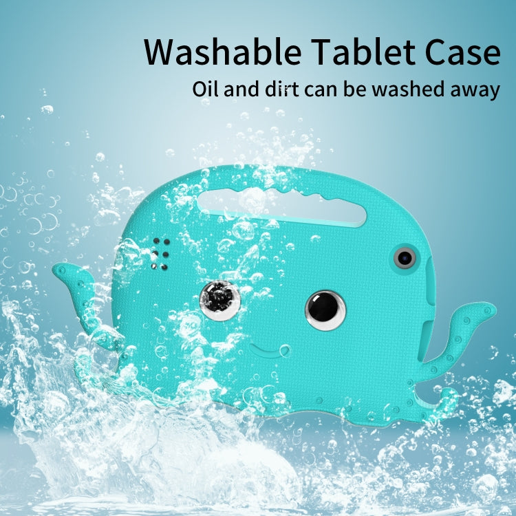For Amazon Kindle Fire HD 7 2019 / 2017 / 2015 Octopus EVA Shockproof Tablet Case with Screen Film & Shoulder Strap(Glacier Green) - Amazon by PMC TechLife | Online Shopping South Africa | PMC TechLife | Buy Now Pay Later Mobicred