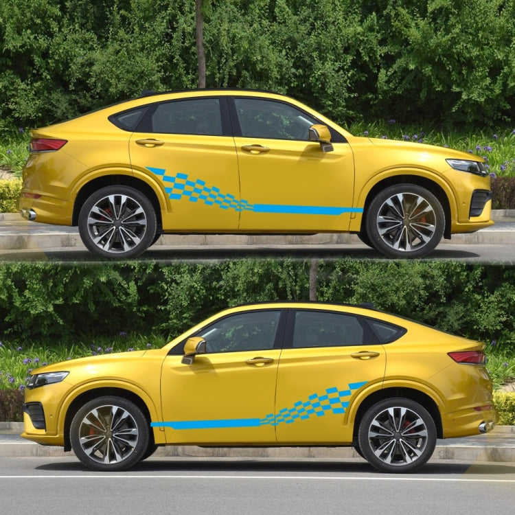 2 PCS/Set D-944 Striped Plaid Pattern Car Modified Decorative Sticker(Blue) - Decorative Sticker by PMC TechLife | Online Shopping South Africa | PMC TechLife | Buy Now Pay Later Mobicred