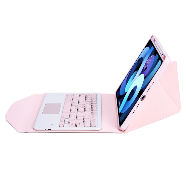 Z102B-A Pen Slot Touchpad Bluetooth Keyboard Leather Tablet Case For iPad 10.2 2021/2020/2019(Pink) - Universal by PMC TechLife | Online Shopping South Africa | PMC TechLife
