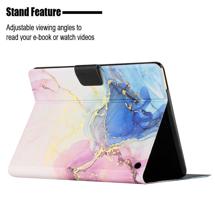For Amazon Kindle HD 8 2020 Marble Pattern Smart Leather Tablet Case(Pink Blue) - Amazon by PMC TechLife | Online Shopping South Africa | PMC TechLife | Buy Now Pay Later Mobicred