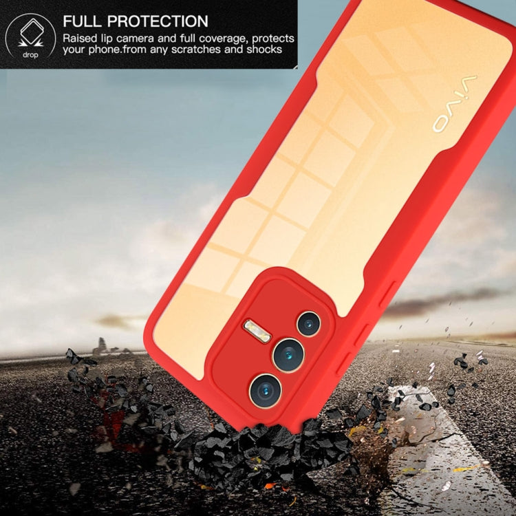For vivo V23 5G 360 Degrees Full Coverage Phone Case(Blue) - vivo Cases by PMC TechLife | Online Shopping South Africa | PMC TechLife
