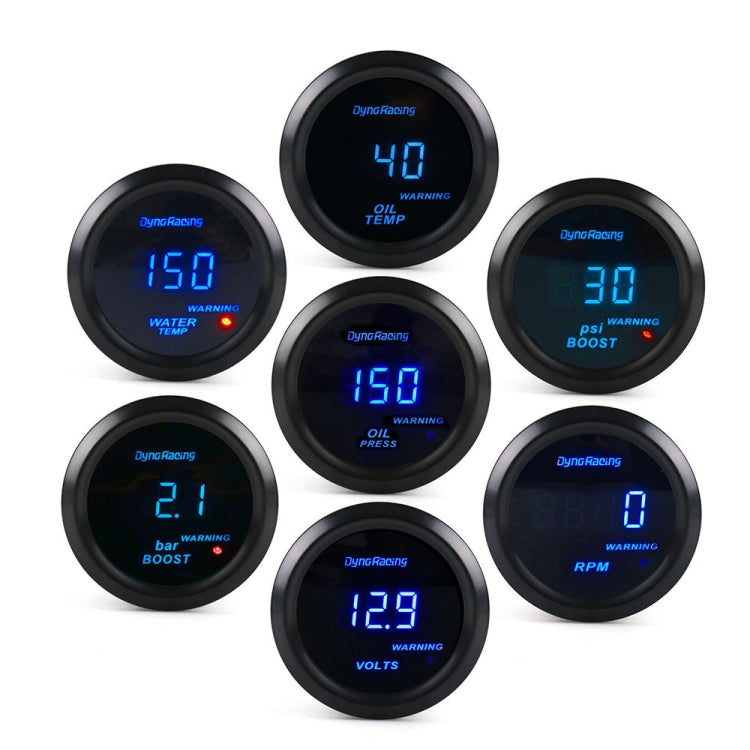 Car Modified 12V Universal 52mm Blue Light Digital Display Meter, Style:Oil Temperature Gauge - Car Modification by PMC TechLife | Online Shopping South Africa | PMC TechLife | Buy Now Pay Later Mobicred