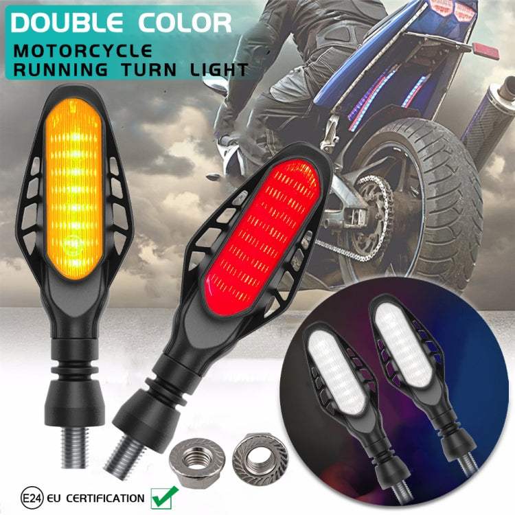 4 PCS Modified Motorcycle 16LEDs Brake Turn Tail Light, Transparent Shell(Red Light + Yellow Light) - free shipping - PMC TechLife - Order now!