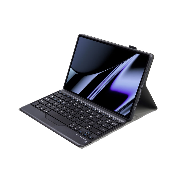 OP11-B Lambskin Texture Ultra-thin Bluetooth Keyboard Leather Case For OPPO Pad 11 inch(Black) - OPPO Keyboard by PMC TechLife | Online Shopping South Africa | PMC TechLife | Buy Now Pay Later Mobicred