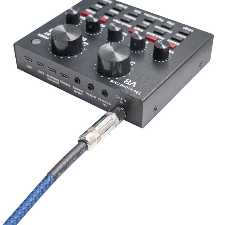 TC048BL 6.35mm Plug Male to Male Electric Guitar Mono Audio Cable, Length:5m - Microphone Audio Cable & Connector by PMC TechLife | Online Shopping South Africa | PMC TechLife | Buy Now Pay Later Mobicred