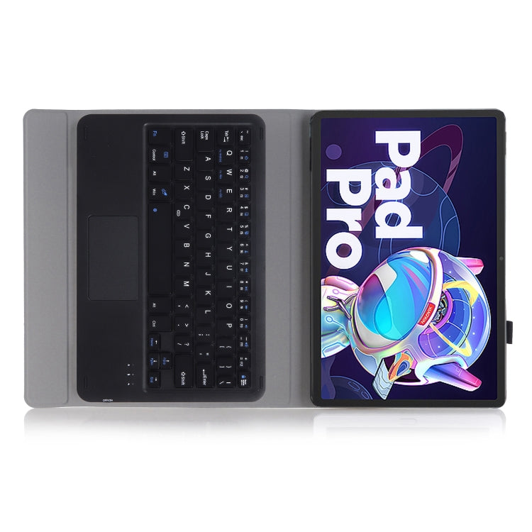 AM18-A Bluetooth Keyboard Leather Case with Touchpad For Lenovo XiaoXin Pad Pro 2022 11.2 inch(Black) - Lenovo Keyboard by PMC TechLife | Online Shopping South Africa | PMC TechLife