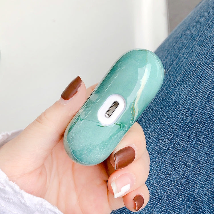 For AirPods Pro 2 Marble Pattern Wireless Earphone Protective Case(Black Blue) - free shipping - PMC Jewellery - Order now!