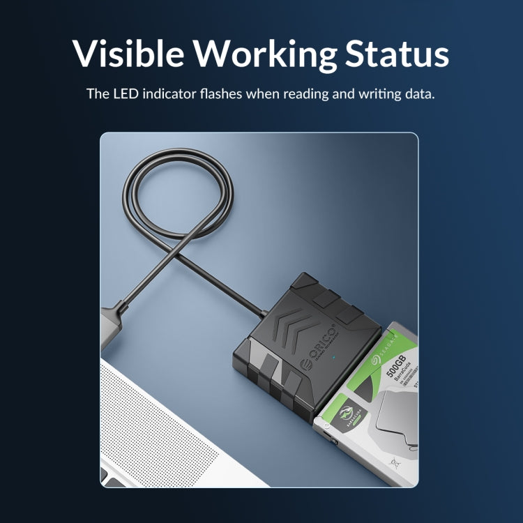 ORICO UTS1 Type-C / USB-C USB 3.0 2.5-inch SATA HDD Adapter with Silicone Case, Cable Length:0.5m - free shipping - PMC Jewellery - Order now!