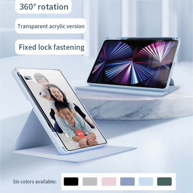 For Honor Tablet V7 Pro Acrylic 360 Degree Rotation Holder Tablet Leather Case(Purple) - Honor by PMC TechLife | Online Shopping South Africa | PMC TechLife | Buy Now Pay Later Mobicred