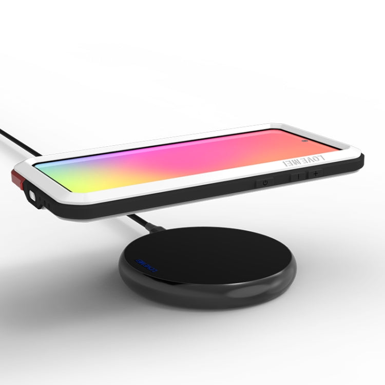 For Galaxy A71 LOVE MEI Metal Shockproof Waterproof Dustproof Protective Case(White) - Galaxy Phone Cases by LOVE MEI | Online Shopping South Africa | PMC TechLife | Buy Now Pay Later Mobicred