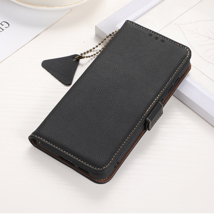 For Nokia X30 5G Side-Magnetic TJ Genuine Leather RFID Phone Case(Blue) - Nokia Cases by PMC TechLife | Online Shopping South Africa | PMC TechLife | Buy Now Pay Later Mobicred