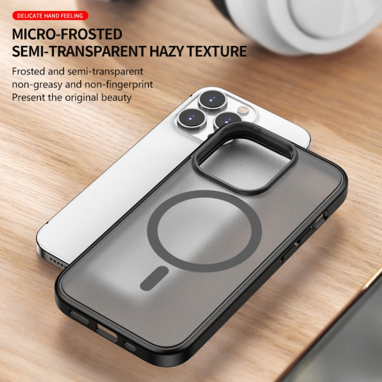 For iPhone 14 Pro Max Skin Feel Frosted Magsafe Phone Case(Transparent White) - iPhone 14 Pro Max Cases by PMC TechLife | Online Shopping South Africa | PMC TechLife
