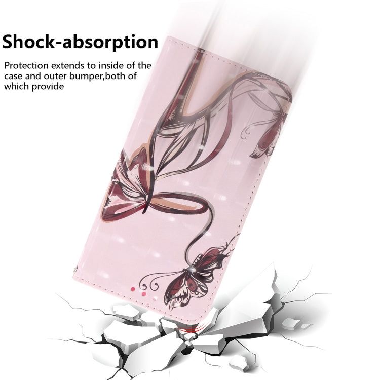 For Huawei nova Y70 Plus 3D Colored Pattern Flip Leather Phone Case(Butterfly High-heeled) - Huawei Cases by PMC TechLife | Online Shopping South Africa | PMC TechLife