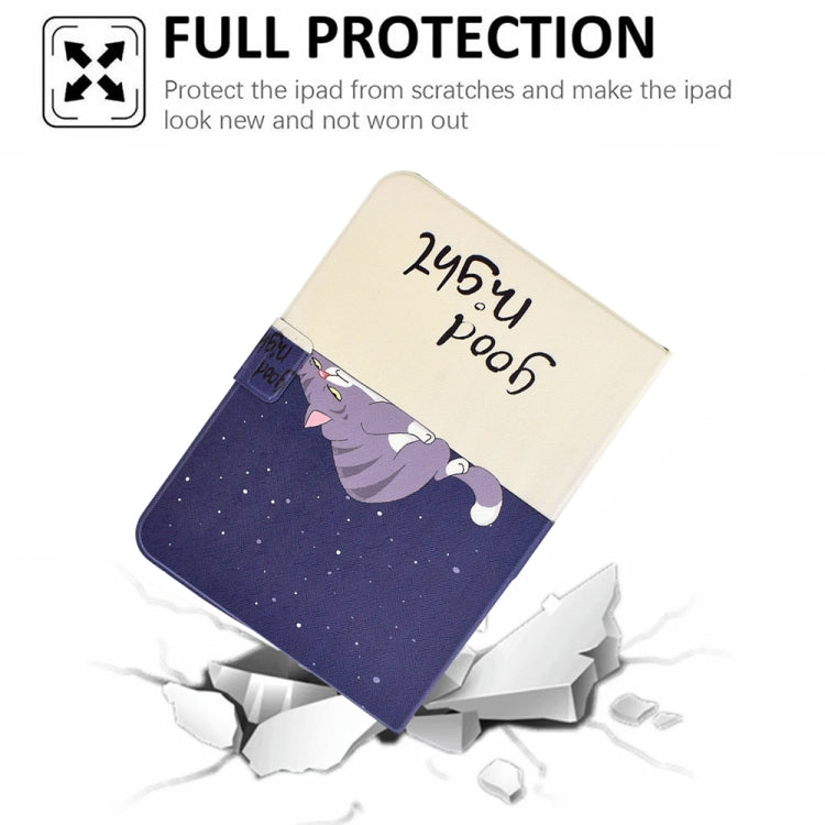 For Lenovo Tab M10 HD Gen 2 Electric Pressed TPU Smart Leather Tablet Case(Lazy Cat) - Lenovo by PMC TechLife | Online Shopping South Africa | PMC TechLife | Buy Now Pay Later Mobicred