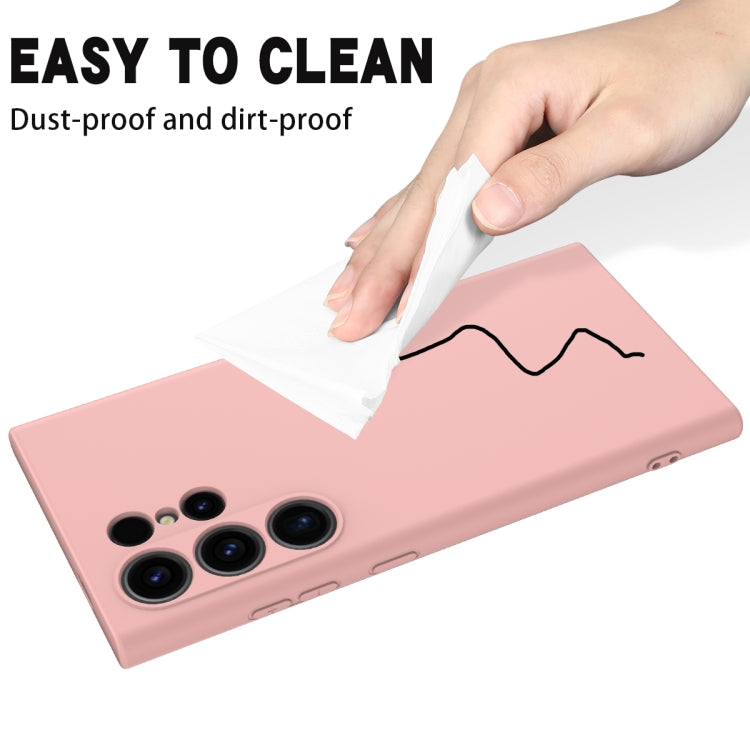 For Samsung Galaxy S24 Ultra 5G Solid Color Liquid Silicone Dropproof Full Coverage Phone Case(Pink) - free shipping - PMC TechLife - Order now!