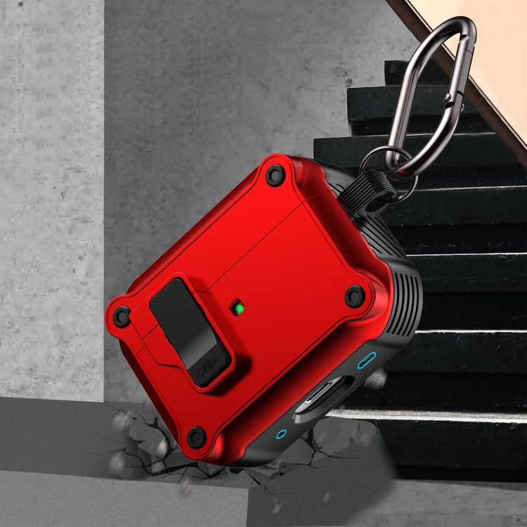 For AirPods Pro 2 Eagle Shockproof Earphone Protective Case with Switch(Army Green) - For AirPods Pro 2 by PMC Jewellery | Online Shopping South Africa | PMC Jewellery | Buy Now Pay Later Mobicred