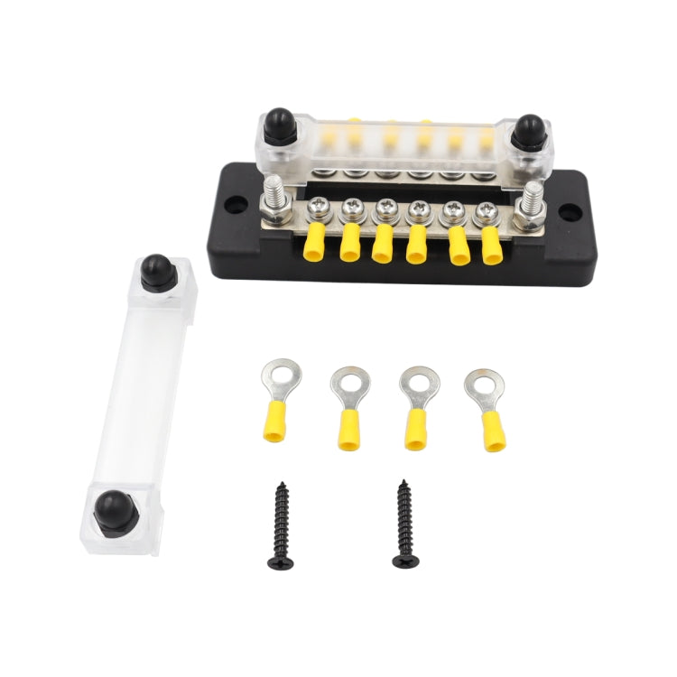 CP-3024 150A 12-48V RV Yacht Double-row 6-way Busbar with 16pcs Terminals(Black) - Booster Cable & Clip by PMC TechLife | Online Shopping South Africa | PMC TechLife | Buy Now Pay Later Mobicred