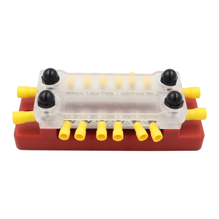 CP-3114 1 Pair 150A 12-48V RV Yacht Double-row 6-way Busbar with 32pcs Terminals - Booster Cable & Clip by PMC TechLife | Online Shopping South Africa | PMC TechLife | Buy Now Pay Later Mobicred