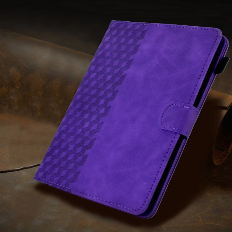 For 10.0 inch Universal Tablet Rhombus Embossed Leather Case(Purple) - 10 - 11 inch by PMC TechLife | Online Shopping South Africa | PMC TechLife | Buy Now Pay Later Mobicred