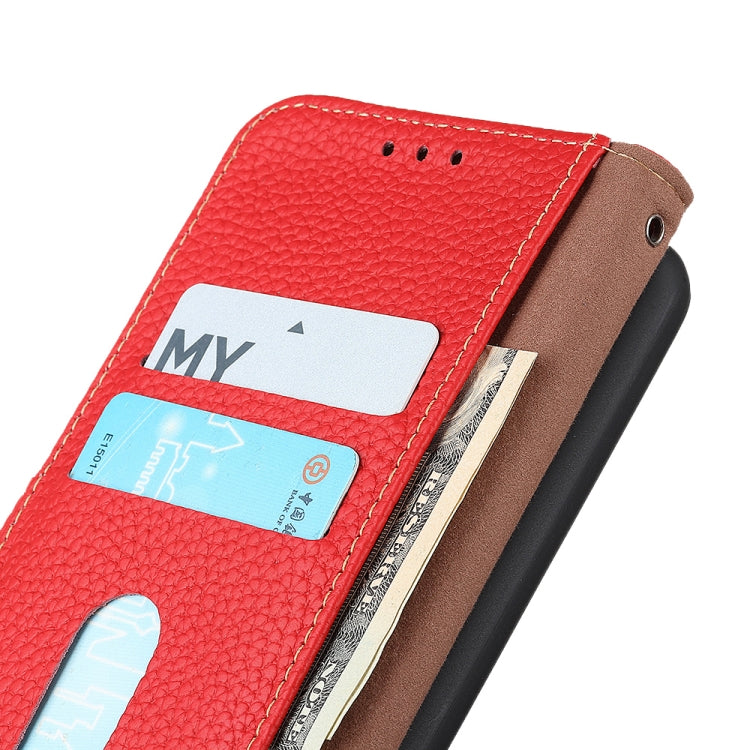 For Sony Xperia 10 IV KHAZNEH Litchi Genuine Leather Phone Case(Red) - free shipping - PMC TechLife - Order now!