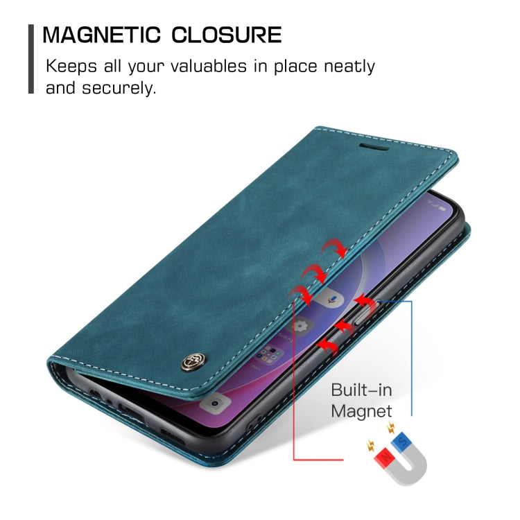 CaseMe 013 Multifunctional Horizontal Flip Leather Phone Case For OPPO A96 4G / A36 4G/A76 4G/K10 4G /Realme 9i 4G (Blue) - OPPO Cases by CaseMe | Online Shopping South Africa | PMC Jewellery | Buy Now Pay Later Mobicred