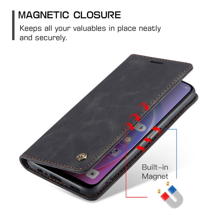 CaseMe 013 Multifunctional Horizontal Flip Leather Phone Case For OPPO A96 4G / A36 4G/A76 4G/K10 4G /Realme 9i 4G (Black) - OPPO Cases by CaseMe | Online Shopping South Africa | PMC Jewellery | Buy Now Pay Later Mobicred