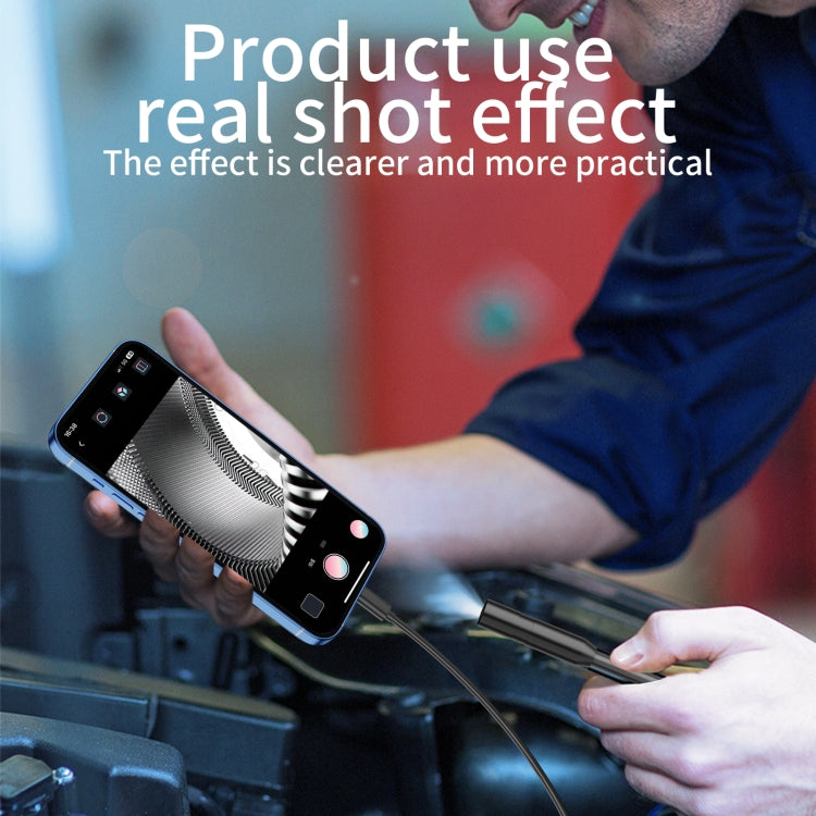 AN112 IP68 8LEDS 8mm Industrial Videoscope for iPhone 8 Pin, Length:10m Hard Line - by PMC Jewellery | Online Shopping South Africa | PMC Jewellery | Buy Now Pay Later Mobicred