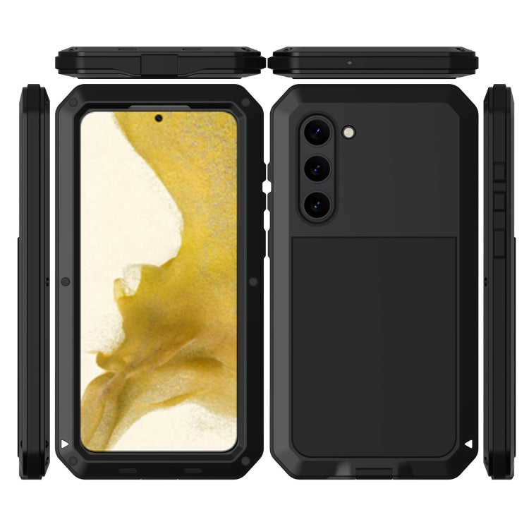 For Samsung Galaxy S23+ 5G RedPepper 360 Full Body Rugged Metal Life Waterproof Phone Case(Black) - Galaxy S23+ 5G Cases by RedPepper | Online Shopping South Africa | PMc TechLife | Buy Now Pay Later Mobicred