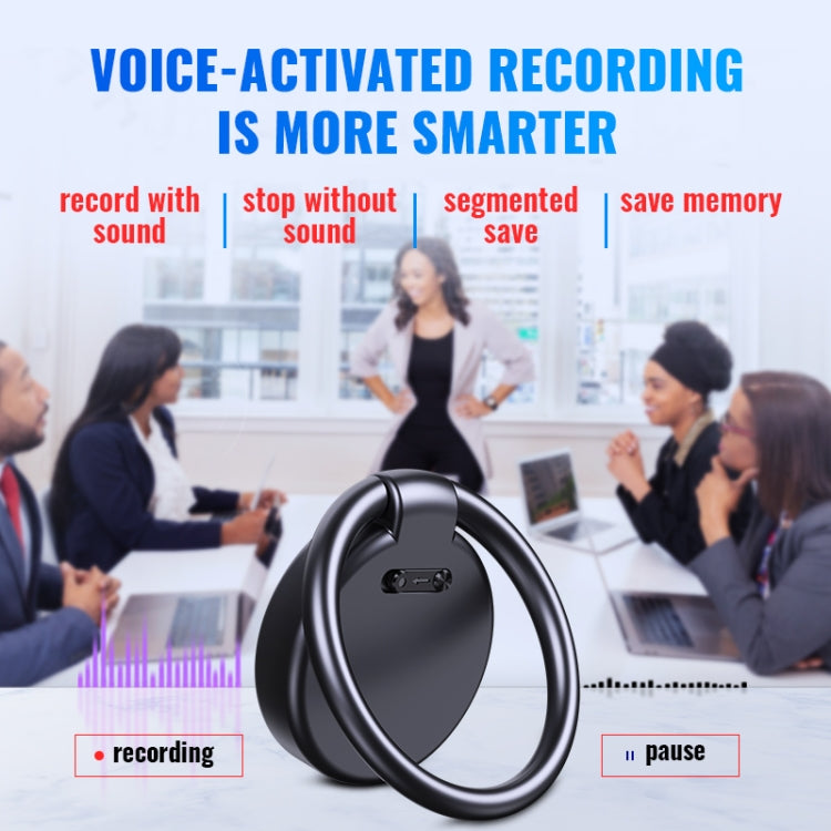JNN S30 Round HD Noise Canceling Recorder, Capacity:32GB(Black) - free shipping - PMC TechLife - Order now!