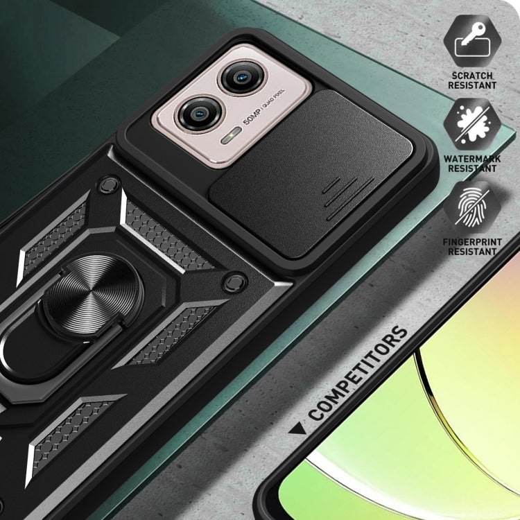 For Motorola Moto G53 / G13 / G23 5G Sliding Camera Cover Design TPU+PC Phone Case(Black) - free shipping - PMC TechLife - Order now!
