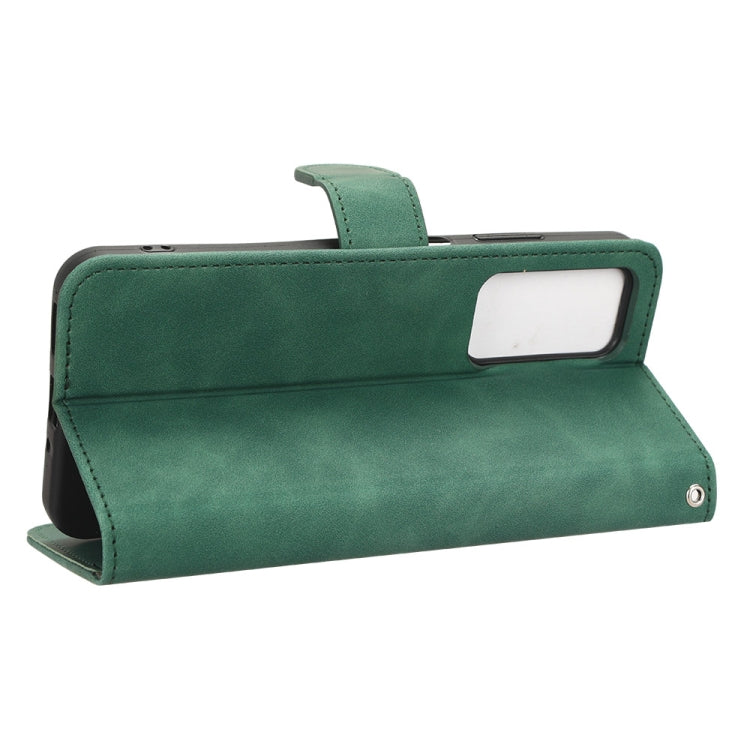 For Blackview A85 Skin Feel Magnetic Flip Leather Phone Case(Green) - More Brand by PMC TechLife | Online Shopping South Africa | PMC TechLife | Buy Now Pay Later Mobicred