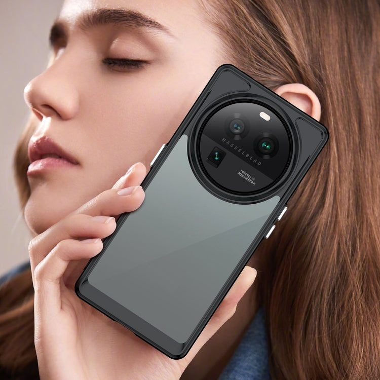 For OPPO Find X6 Pro 5G Colorful Series Acrylic + TPU Phone Case(Black) - OPPO Cases by PMC TechLife | Online Shopping South Africa | PMC TechLife | Buy Now Pay Later Mobicred