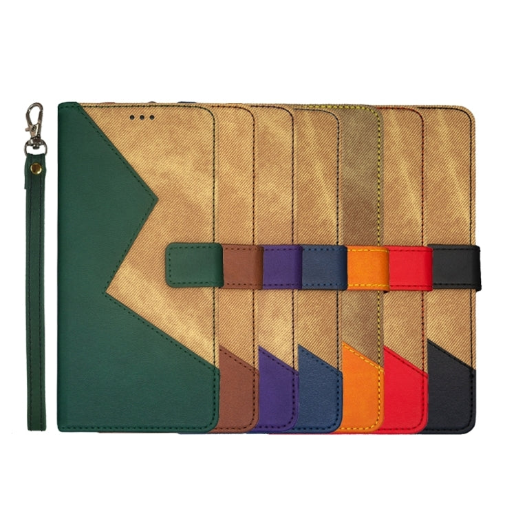 For Blackview A85 idewei Two-color Splicing Leather Phone Case(Black) - More Brand by idewei | Online Shopping South Africa | PMC TechLife | Buy Now Pay Later Mobicred