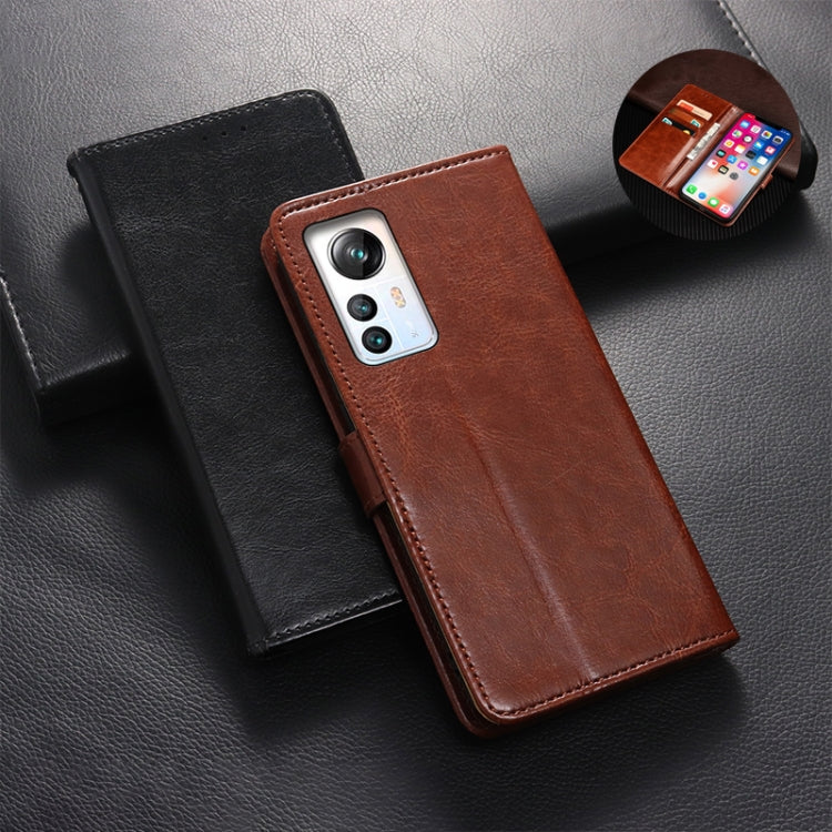 For Blackview A85 idewei Crazy Horse Texture Leather Phone Case with Holder(White) - More Brand by idewei | Online Shopping South Africa | PMC TechLife | Buy Now Pay Later Mobicred