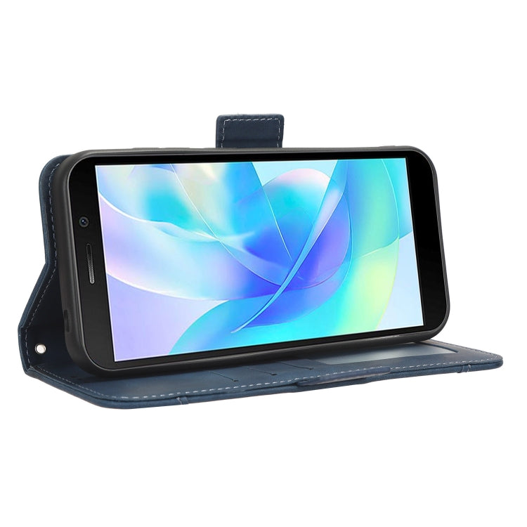 For Doogee X97 / X97 Pro Skin Feel Calf Texture Card Slots Leather Phone Case(Blue) - Doogee Cases by PMC TechLife | Online Shopping South Africa | PMC TechLife | Buy Now Pay Later Mobicred