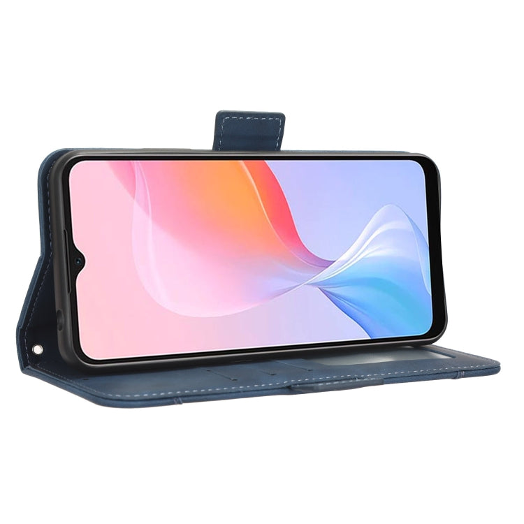 For Blackview A85 Skin Feel Calf Texture Card Slots Leather Phone Case(Blue) - free shipping - PMC TechLife - Order now!