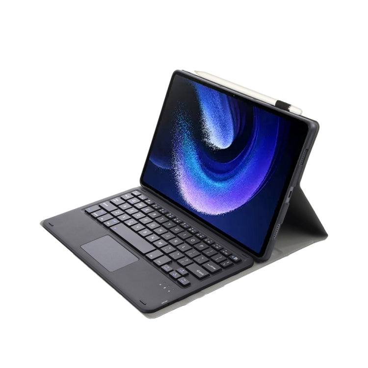 For Xiaomi Pad 6 / Pad 6 Pro A0N7-A Lambskin Texture Ultra-thin Bluetooth Keyboard Leather Case with Touchpad(Black) - Others Keyboard by PMC TechLife | Online Shopping South Africa | PMC TechLife