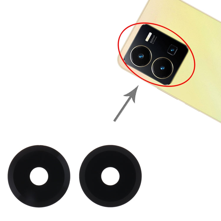 For vivo Y35 10pcs Back Camera Lens - Camera Parts by PMC TechLife | Online Shopping South Africa | PMC TechLife