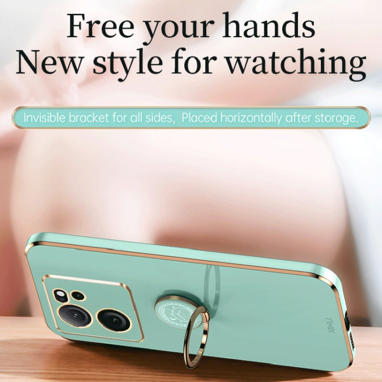 For Xiaomi Redmi K60 Ultra / Mi 13T XINLI Straight Edge 6D Electroplate TPU Phone Case with Ring Holder(Black) - free shipping - PMC TechLife - Order now!