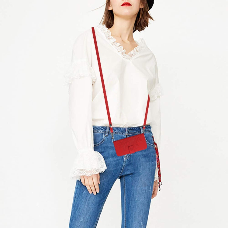 For Xiaomi Redmi 12 5G Skin Feel Sun Flower Embossed Flip Leather Phone Case with Lanyard(Red) - Xiaomi Cases by PMC TechLife | Online Shopping South Africa | PMC TechLife | Buy Now Pay Later Mobicred